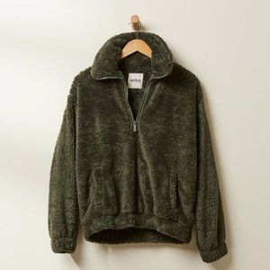 Size Small Upwest Sherpa Pullover Fleece Sweater